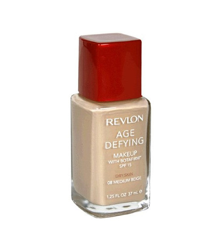 Revlon Age Defying Makeup with Botafirm, Dry Skin, Medium Beige 08 - ADDROS.COM
